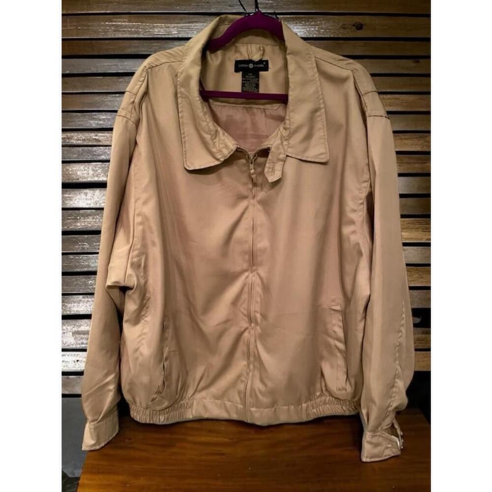 XXL Men's Cotton Traders Beige Lightweight casual Bomber Jacket